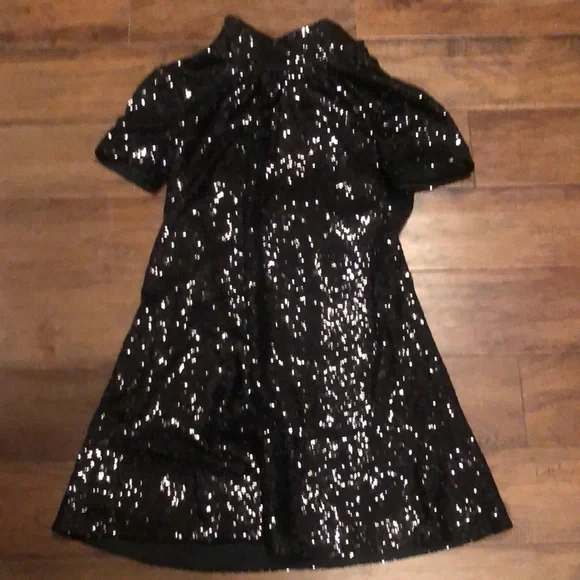 Staud Ilana Sequined Mesh Mini Dress in Black - Black - Xs